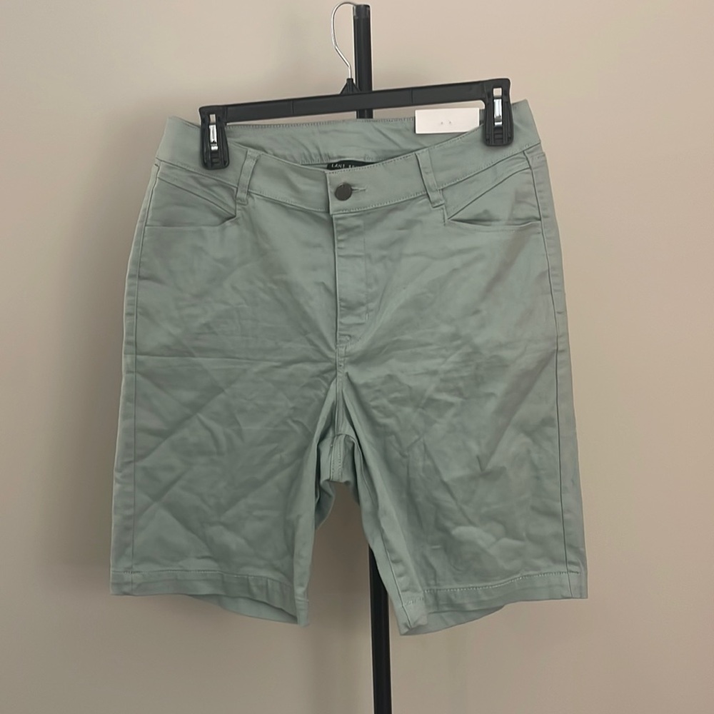 Plus Size Bermuda Shorts | Sea-foam Green | 18